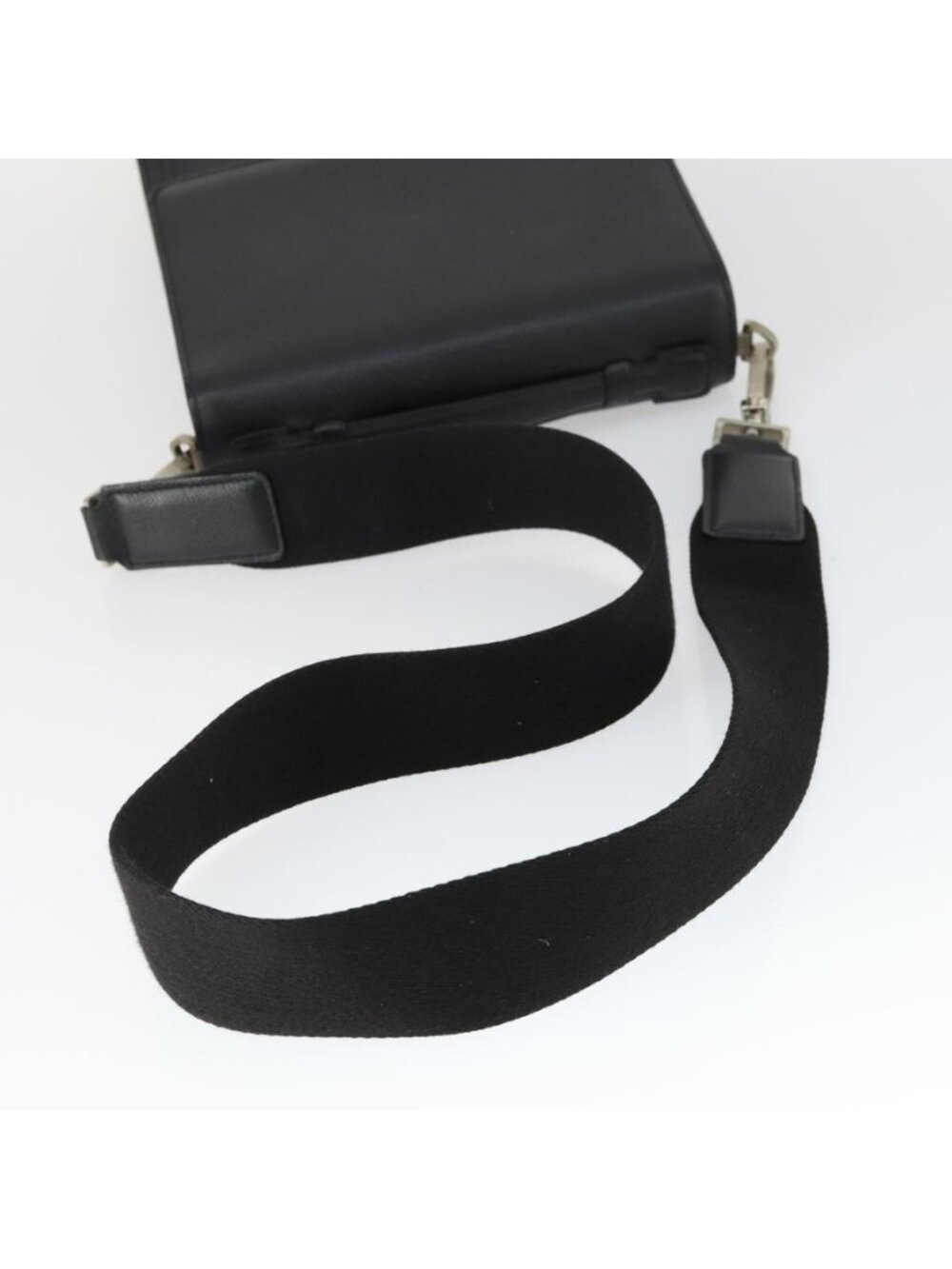 Authentic BALLY Shoulder Bag Leather Black - Picture 14 of 16